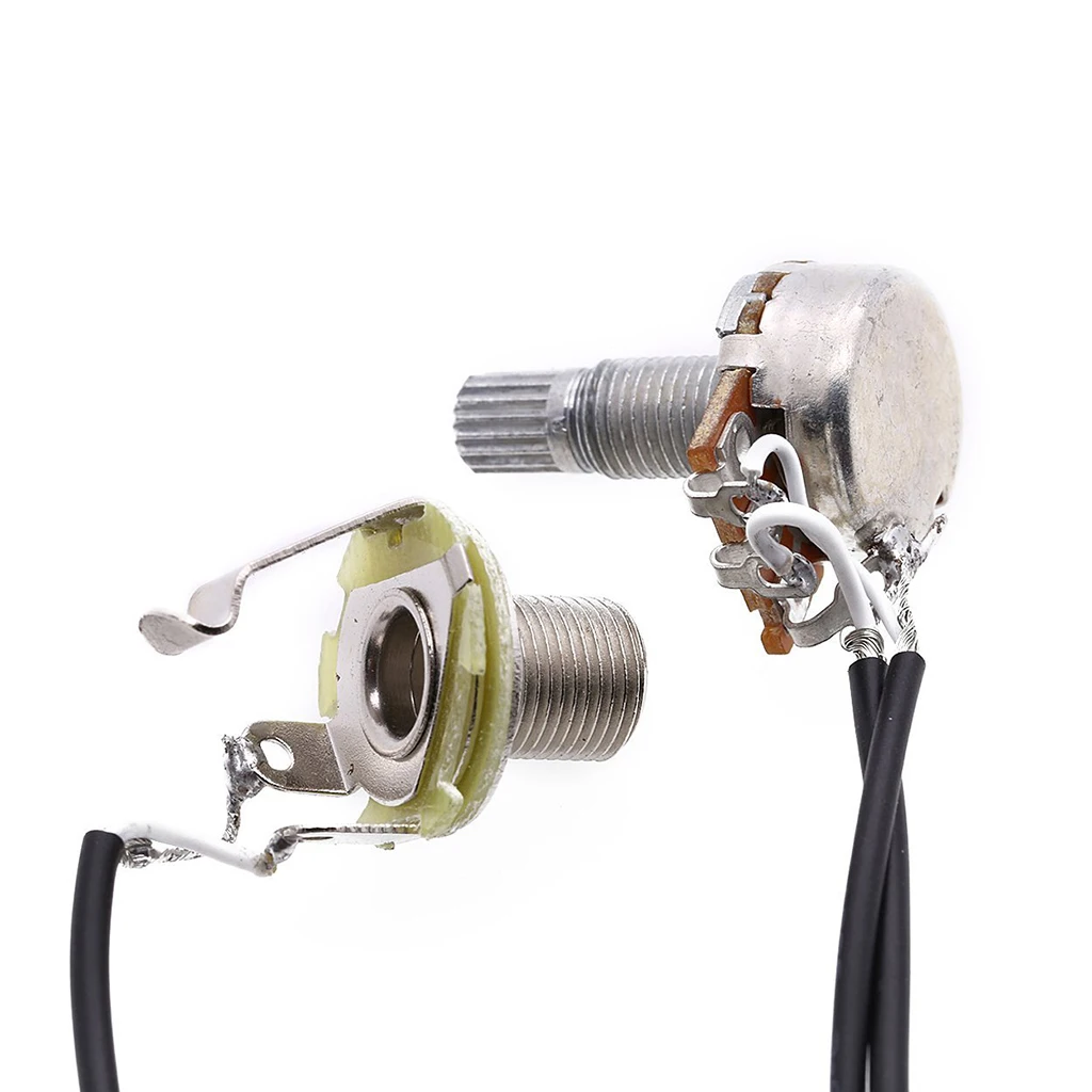 50mm Metal Pickup Piezo Transducer Prewired Amplifier with 6.35mm Jack for Guitar Violin Ukulele Cigar Box Guitar Accessories