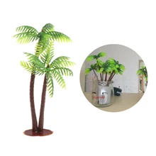 Мини Пейзаж Модель моделирование кокосовые пальмы дерево домашний декор украшения
