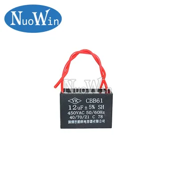 

1pc CBB61 12UF starting capacitance AC Fan Capacitor 450V CBB Motor Run Capacitor