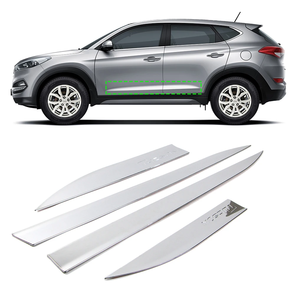 Door Body Side Cover for Toyota Land Cruiser J200 2016-2018 Chrome Molding Trim
