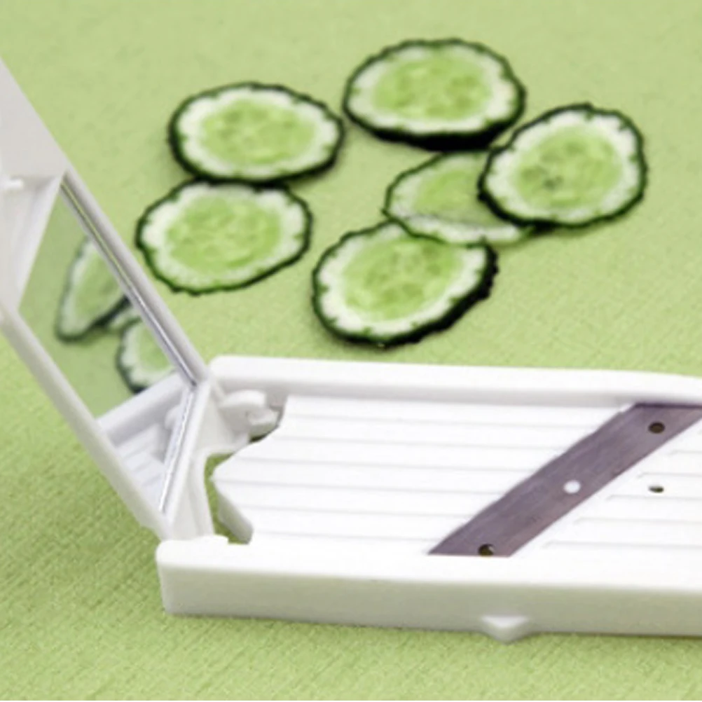 

1 PC Beauty Cucumber Slicer Creative Food Cutter Useful DIY Facial Mask Cucumber Cutter With Mirror Vegetable Slicer Tool