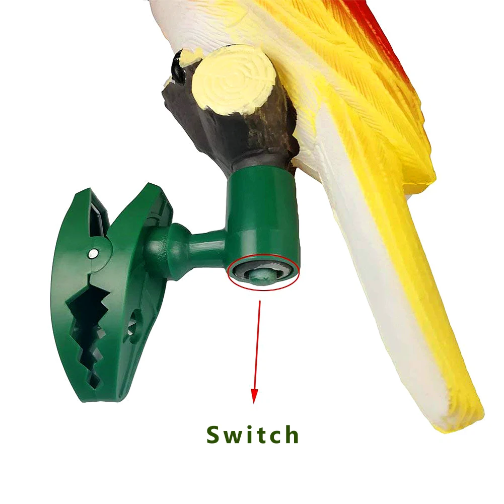 4 шт./компл. Солнечный Мощность светодиодный светильник IP44 непромокаемые лампа «попугай» с зажимом птица Форма ночной Светильник для наружного освещение садовой дорожки дерево Орнамент