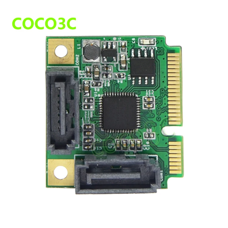 Buy RAID 2 Ports SATA 3.0 mini PCIe Controller Card for mini ITX mPCIe to Dual