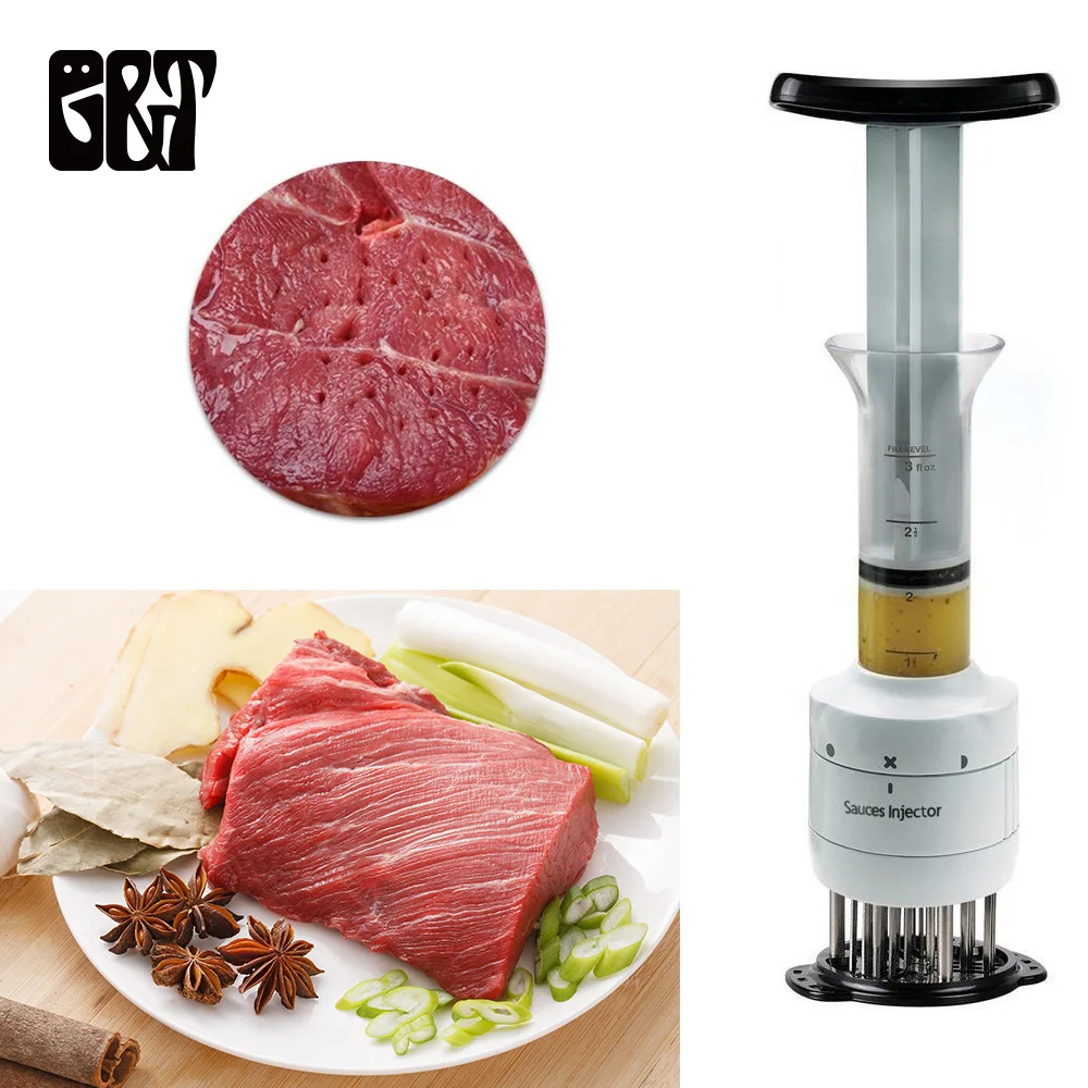 

Injection Type Needles Flavor Meat Tenderizer Needle Stainless Steel Kitchen Tools Steak Gadgets Needle Multi-function Kitchen