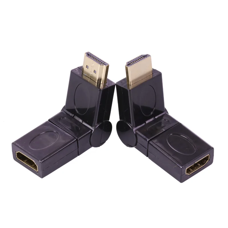 1 шт. HDMI Угловой адаптер 360 Вращающийся Мужчина к разъем с поддержкой 1920*1080 для
