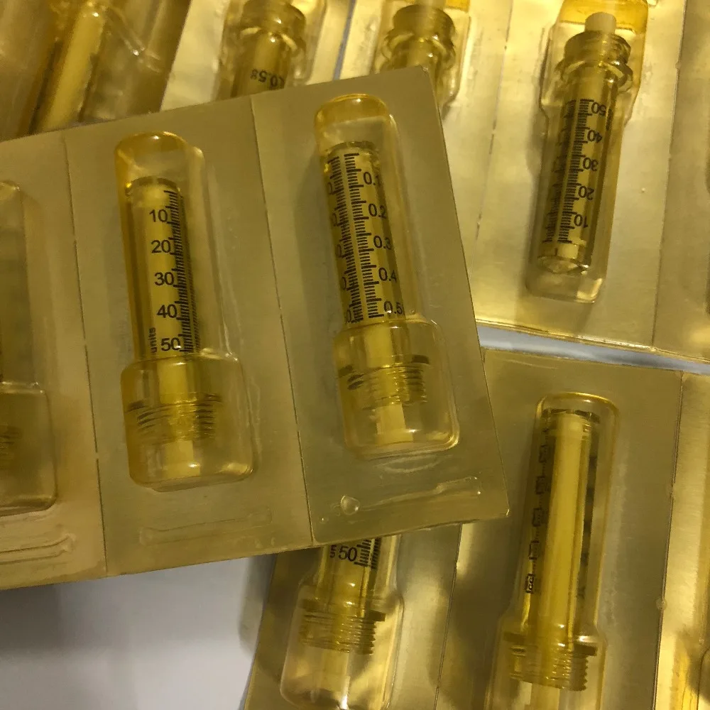 

100pcs 0.5ml Syringe Ampoule head for hyaluron gun hyaluronic pen High Pressure wrinkle removal water syringe