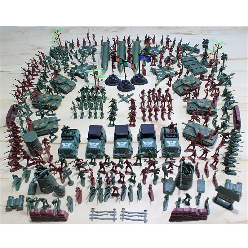307pcsset Military Plastic Model Toy Soldier Army Men Figures & Accessories Playset Kit Decor Gift Model Toys For Children (3)