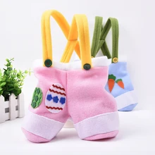 Suspender Design Easter Candy Bag Easter Baskets For Kids Gifts Festival New Year Craft Supplies Decoration ZH01718