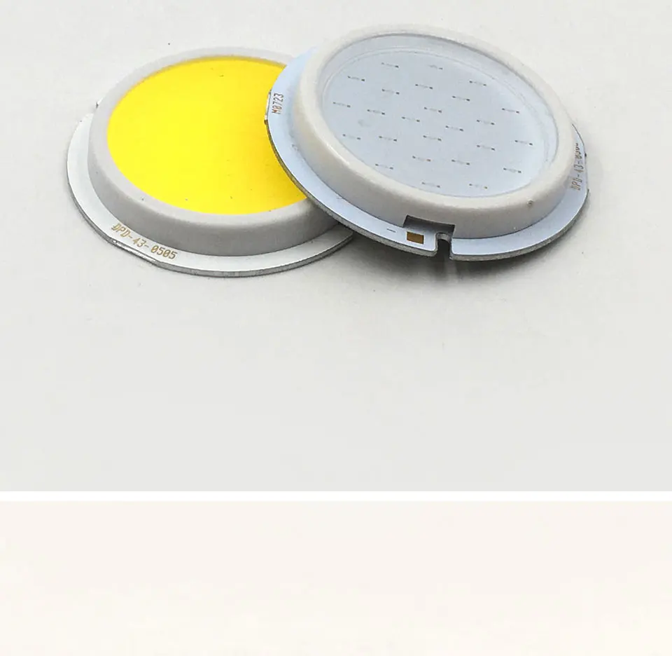 43mm Thicken Round COB LED Chip On Board 15V 5W Light Source Natural White Blue Lighting Color Circular COB for LED Lamp Bulbs (8)