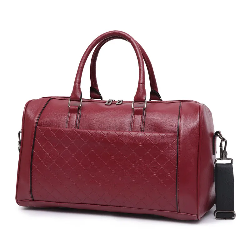 Mara's Dream, унисекс, дорожная сумка, новинка, для мужчин, высокое качество, искусственная кожа, Большая вместительная сумка для хранения, Повседневная, водонепроницаемая, мужская и женская сумка - Цвет: B Wine red