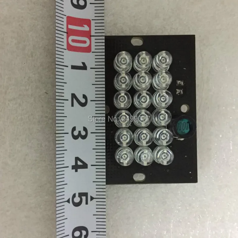 Lihmsek 940nm 18 шт. ИК-светодиоды инфракрасный светильник доска DC12V Невидимый светильник ночью без красного воздействия на глаза ИК-осветитель аксессуар