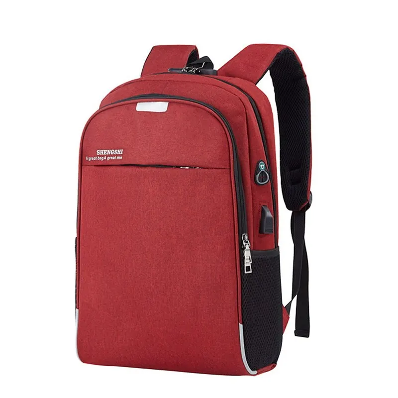 Рюкзак MoneRffi для ноутбука, рюкзак с usb зарядкой, рюкзак для путешествий, рюкзак для мужчин, школьный рюкзак для отдыха, рюкзак с защитой от кражи, Mochila - Цвет: WINE RED A