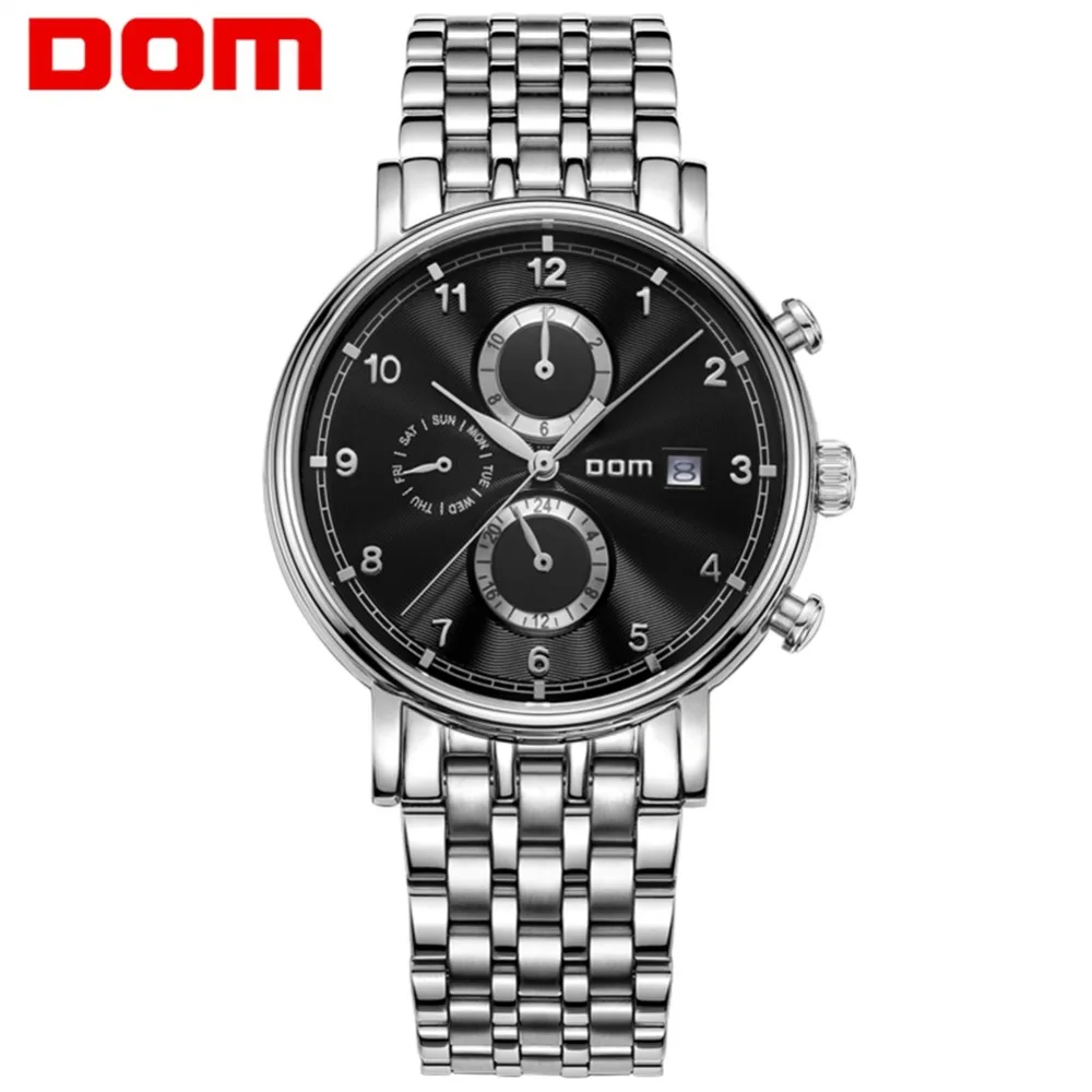 

Men Watches DOM mechanical stainless steel Brand top luxury waterproof watch Business reloj hombrereloj M-811D1M