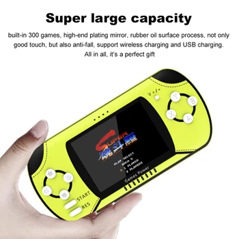 

Game Console Handheld Large Capacity Power Bank QI Wireless USB Charging 10000mAh with 300 games portable game console dropship