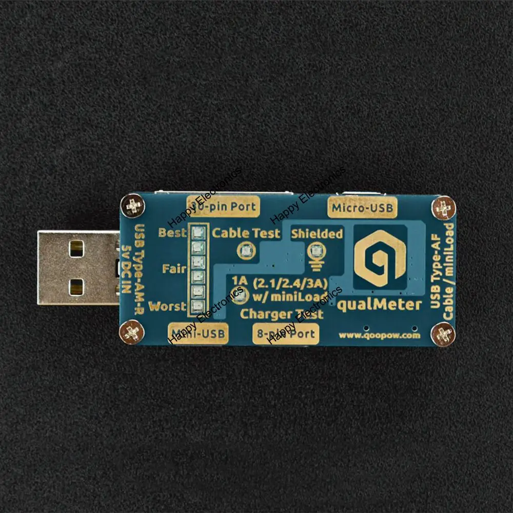 DFRobot подлинный Смарт USB кабель и зарядное устройство Тестер QualMeter базовая поддержка грубое Техническое тестирование для нетехнических людей