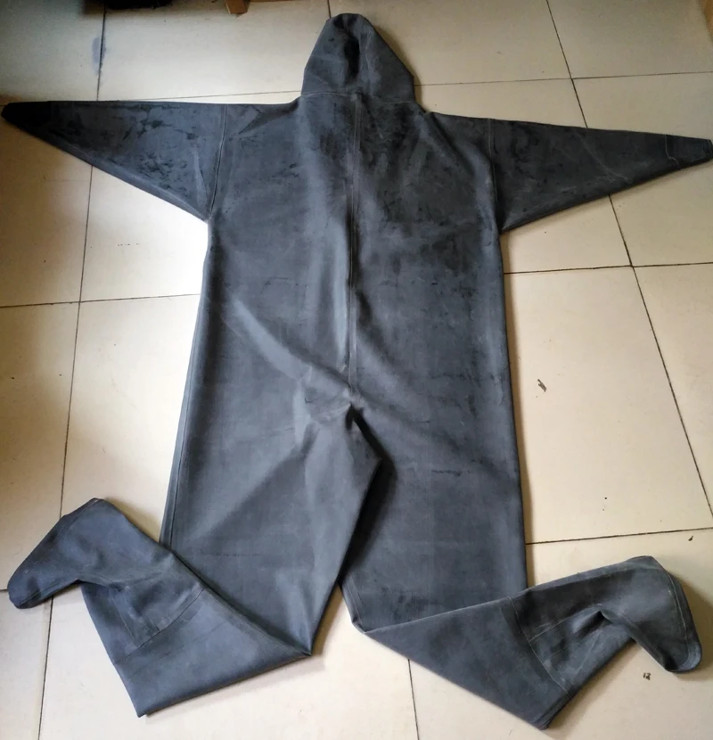 Pure Rubber Zip Waders with Rubber Socks 11