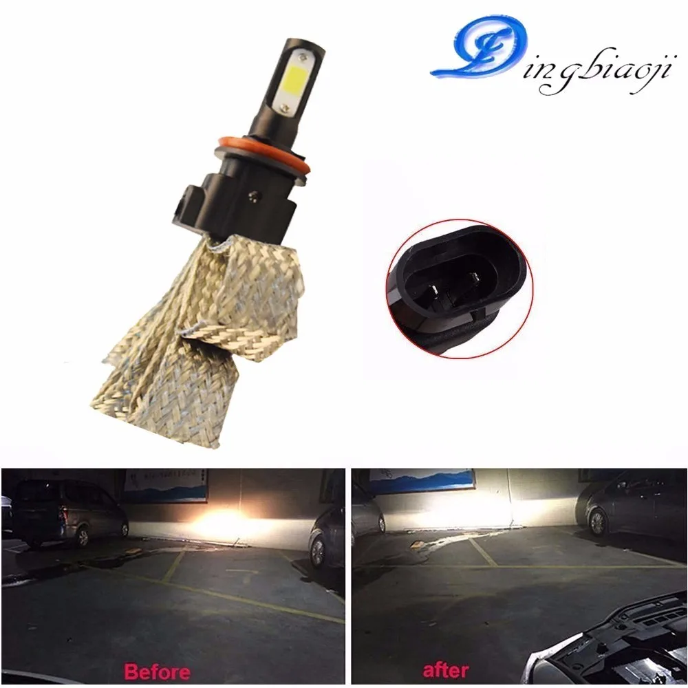 Paio di LED H8 H9 H11 Ha Condotto La Lampadina фара Lampadine 72 W 6400lm 6000 K S7 Faro Auto 12 v | Автомобили и мотоциклы