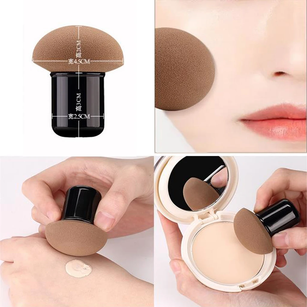 Удобный грибной формы Красота основа под макияж Губка Блендер пуховка для пудры Косметический Красота аксессуары