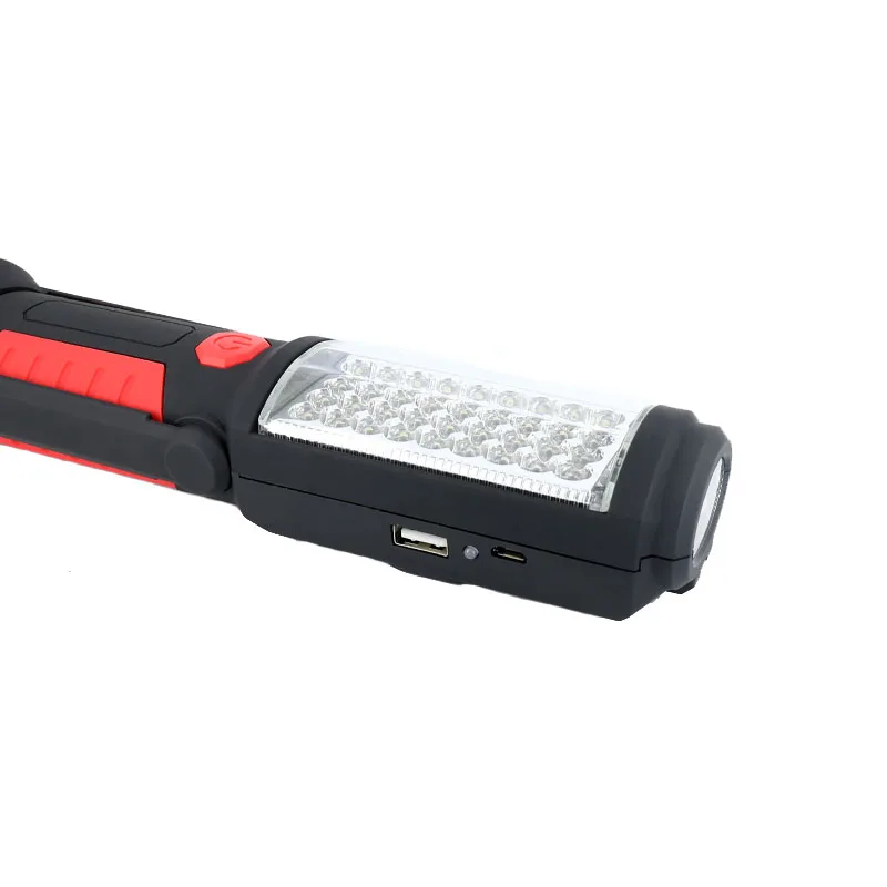 Портативный фонарь USB зарядка 36 5LED Магнитный ручной фонарик аварийный осмотр