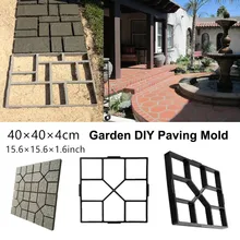 Квадратная пластиковая форма для цемента, дорожка для тротуарной дорожки/формочка для изготовления бордюров, садовый инструмент для самостоятельного изготовления бетонных шаговых форм