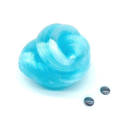 Цветная жидкая стеклянная шпатлевка прозрачный отскок слизи игрушки Лепка глина Пластилин «сделай сам» ремесло глупенькая шпатлевка для детей Образование пушистый - Цвет: Blue
