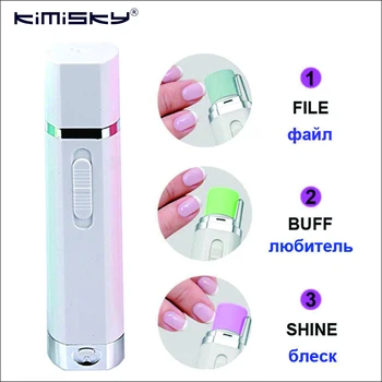 

Kimisky New White Electric Nail Care Tool Nail Art Tools Pedicure tools Dead skin remover Herramientas 3 roller Heads KY803W