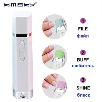

Kimisky New White Electric Nail Care Tool Nail Art Tools Pedicure tools Dead skin remover Herramientas 3 roller Heads KY803W