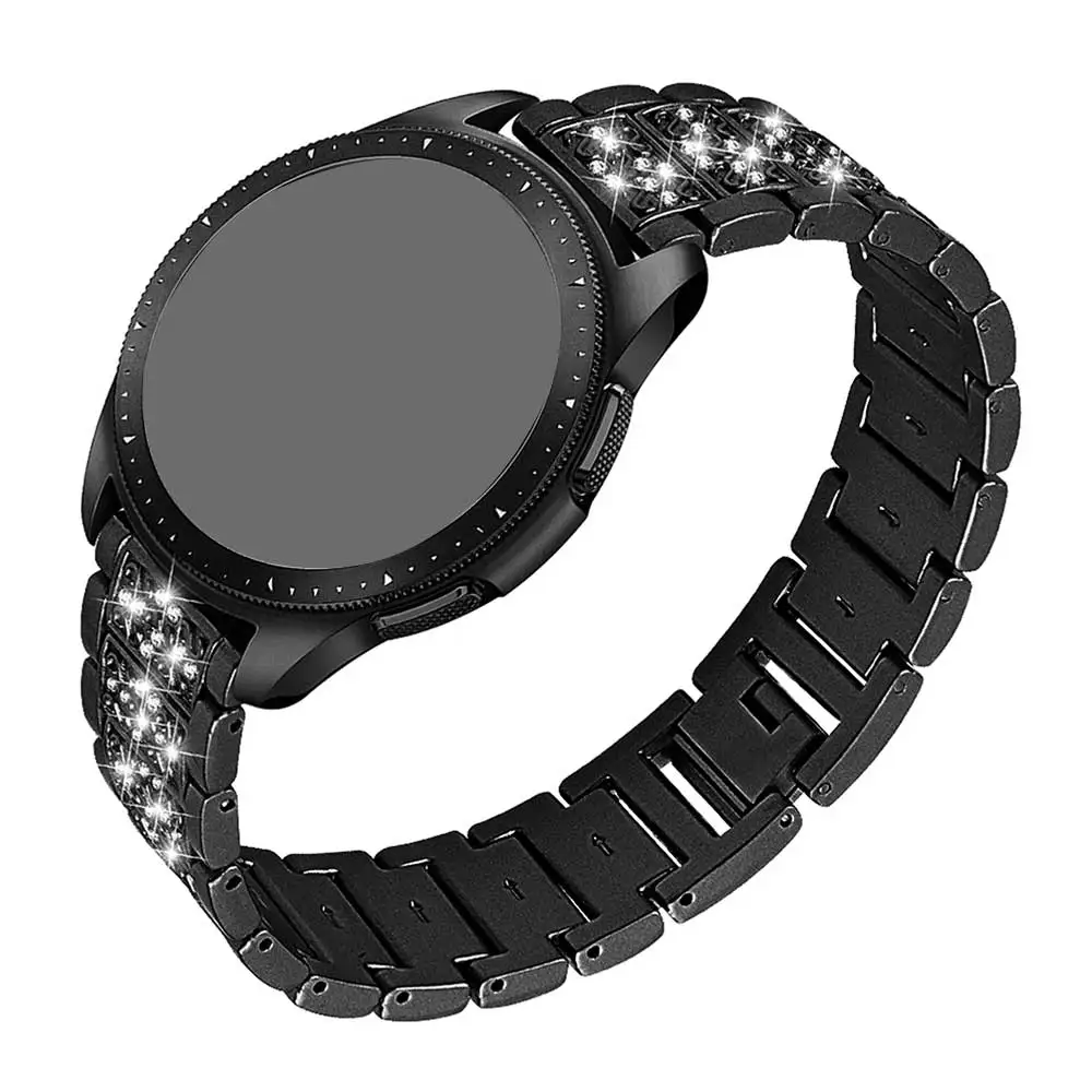 Металлический браслет, ремешок для часов samsung Galaxy, ремешок для наручных часов, 20 мм, 22 мм, универсальный браслет, ремешок для часов