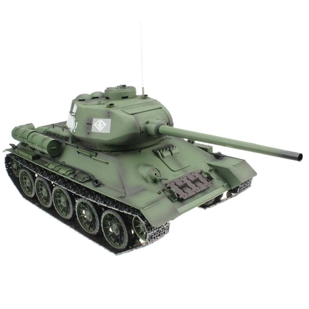 2.4G 1/16 Russian Army T 34/85 Remote Control Battle Tank Shooting ...