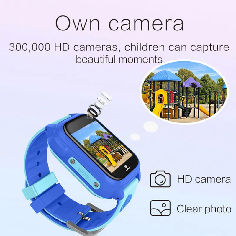 2019 Hot Kids Smart Watch GPS Positioning IP67 Waterproof SOS Long Standby Telephone Watch with Camera For DOY