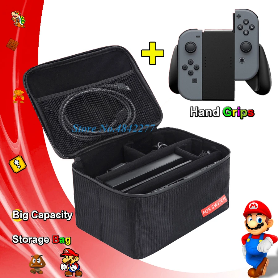 

Nintend Switch Accessories Nintendoswitch Protective Case Portable Storage Bag Holder Grips for Nintendo Switch Joycon Game