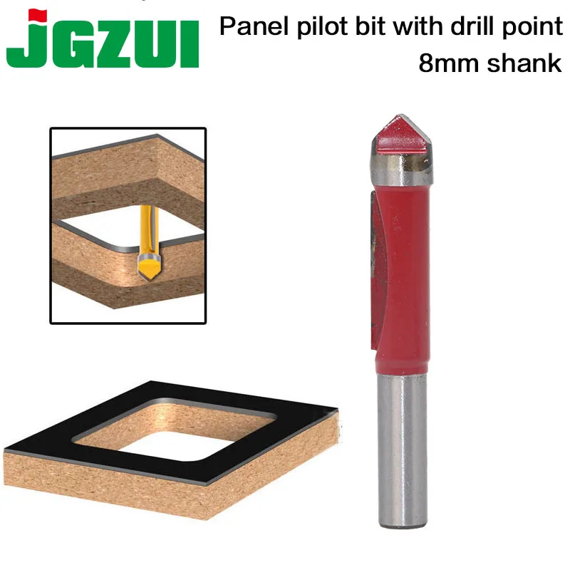 

10" Diameter Panel Pilot Trim Router Bit - 8" Shank