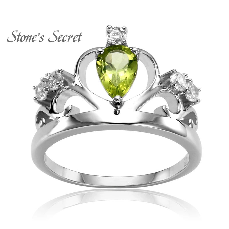 Prix pour Royal Crown Anneau Goutte D'eau D'anniversaire Naturel Pierre Péridot 925 Bague En Argent pour le Cadeau De Mariage Fine Jewelry SSPR001 Prix pour Royal Crown Anneau Goutte D'eau D'anniversaire Naturel Pierre Péridot 925 Bague En Argent pour le Cadeau De Mariage Fine Jewelry SSPR001
