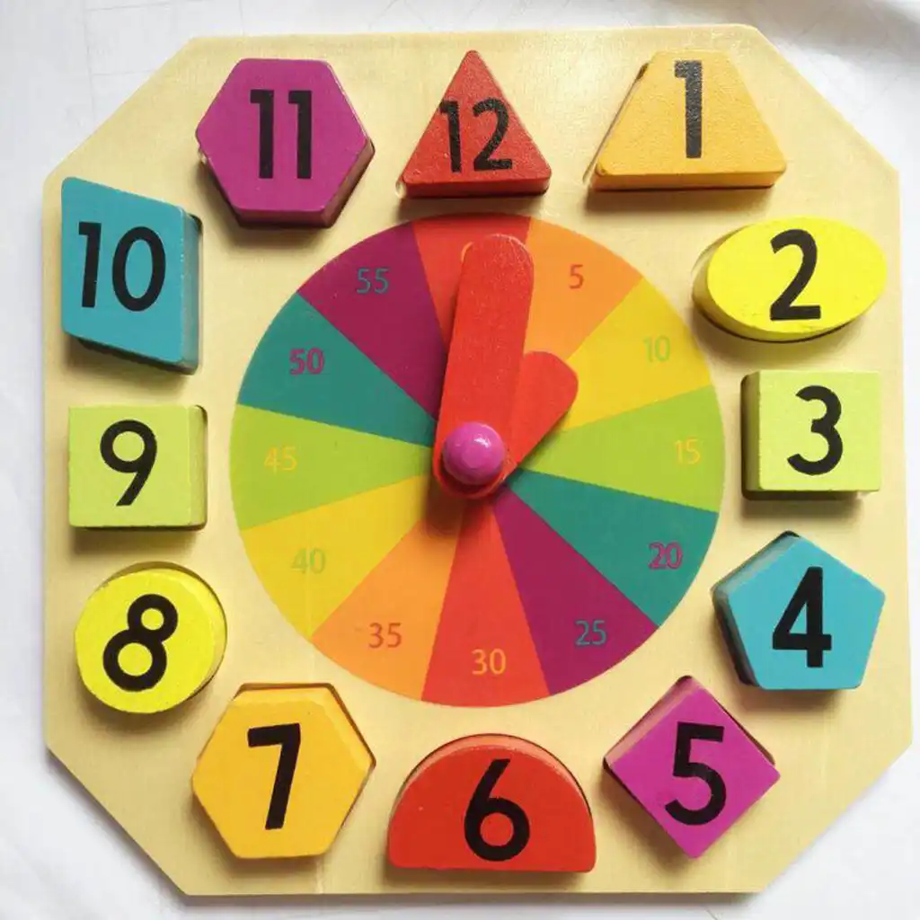 shape sorting clock