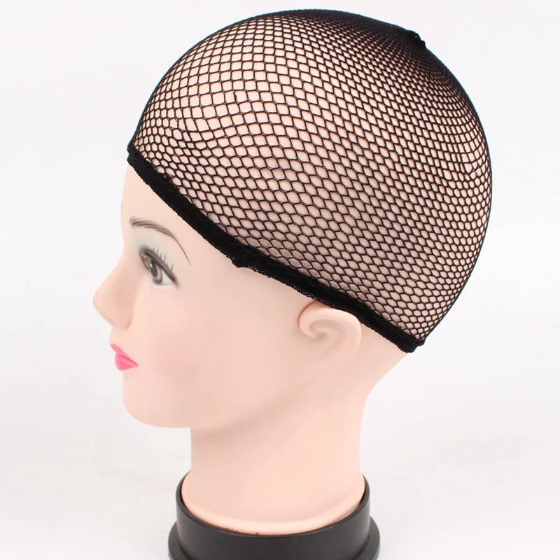JOY&BEAUTY Hairnets Mesh Weaving Black Wig Hair Net Making Caps Weaving Wig Cap Hairnets Opend at One Ends Black 1Pcs