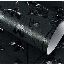 Gluey 3D Трехмерная тисненая Черная роза Непрозрачное стекло наклейка высокая конфиденциальность