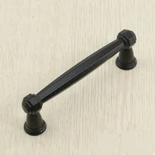 Drawer pull Black kitchen cabinet door handle 96mm black dresser cupboard door pull knob black modern simple furniture handle