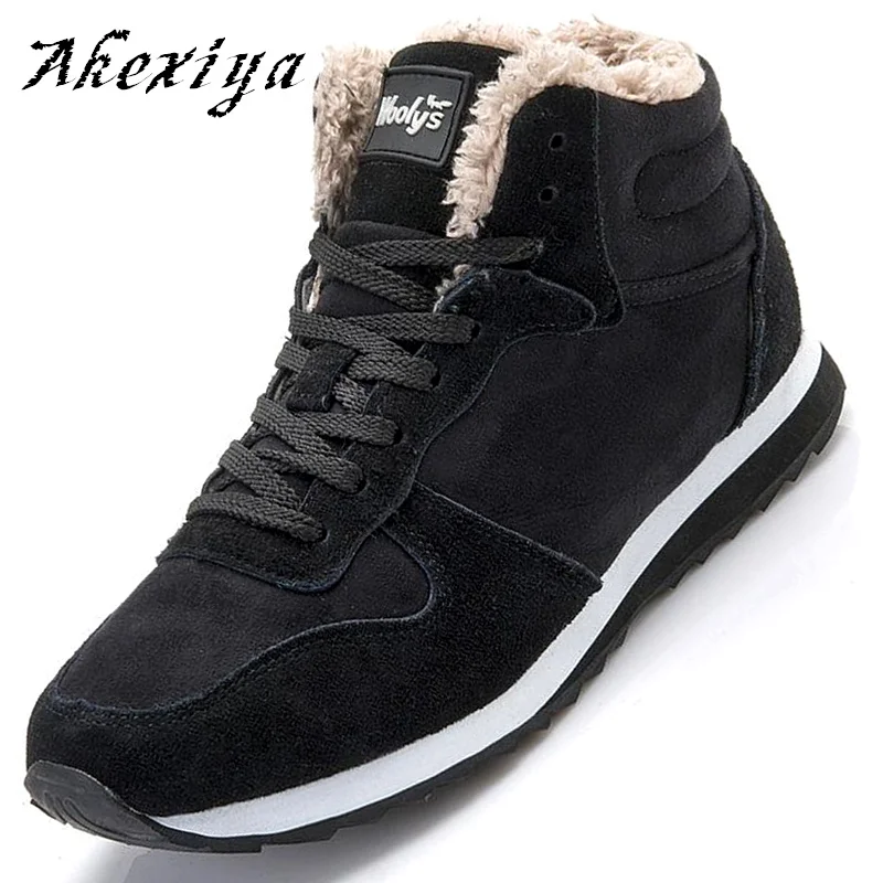 Brands 2016 Fashion Men Women Winter footwear Snow Boots keep Warm Plush Ankle boot Snow Work casual Shoes Outdoor Mans