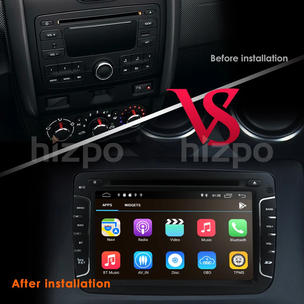 Android 9,0 емкостный экран gps Навигатор Радио для Dacia Renault Duster Logan Sandero автомобильный DVD центральный кассетный плеер DSP CAM