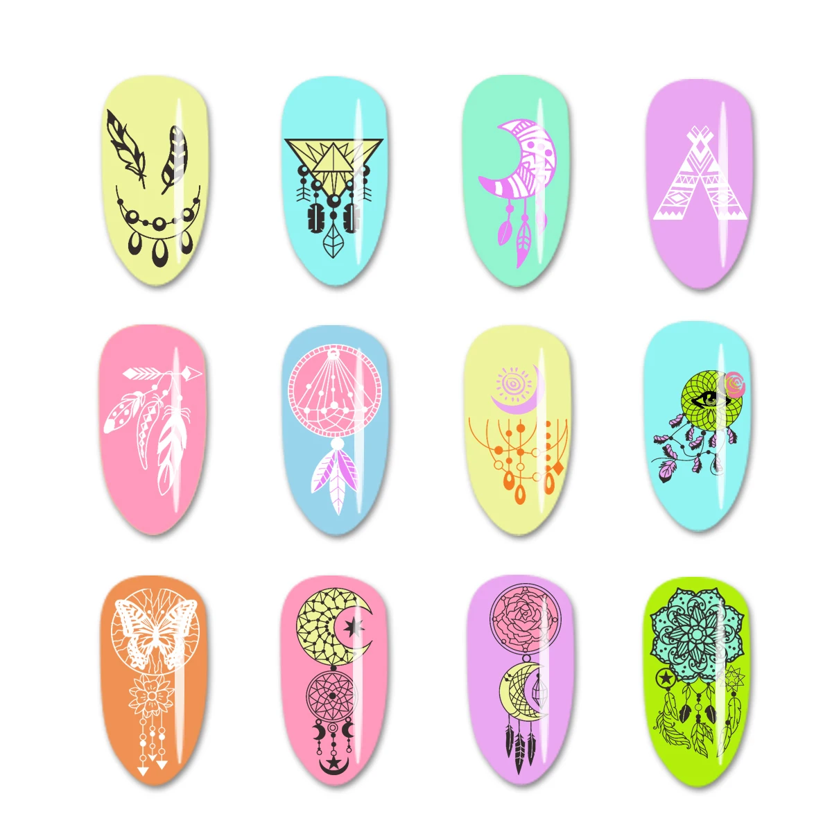BeautyBigBang 1 шт. ногтей штамповки пластины Лето сова шаблон для ногтей пластины прямоугольник штамп для ногтей BBB XL-012