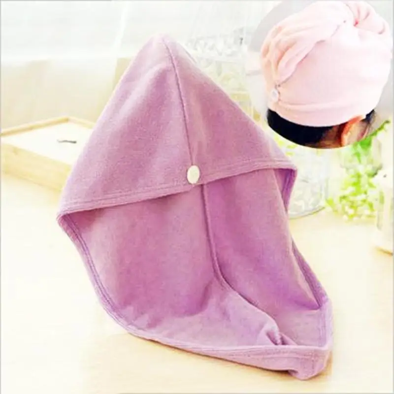 

2019 Magic Microfiber Bath Wrap Hat Hair Fast Drying Dryer Towel Bath Wrap Hat Quick Cap Turban Dry Bathroom Tool