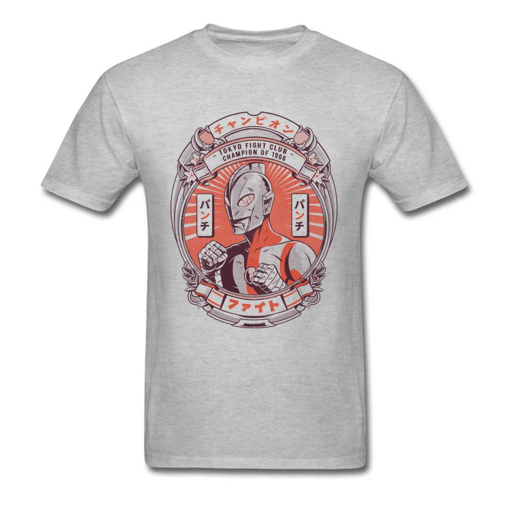 Graphic Mens T-Shirt Tokyo Fight Club Funny Tops T Shirt Pure Cotton Short Sleeve Casual Tshirts Crewneck Wholesale Tokyo Fight Club grey