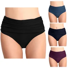 Сексуальные женские летние горячие продажи трусы от купальника купальник Высокая талия Твердые плавки трусики, нижнее белье, панталоны пляжная одежда