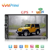 AMPrime 2 din Car Radio Android GPS Multimedia MP5 Player Bluetooth FM Autoradio 7″ HD Touch Screen Support Rear View Camera