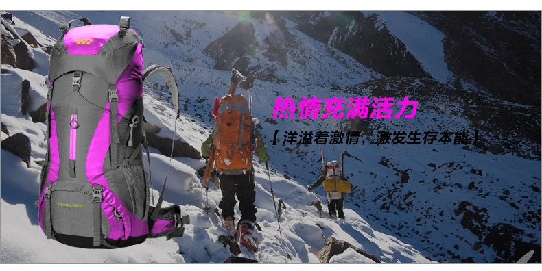 Криперы Профессиональный альпинистский открытый большой емкости 60+ 5L нейлоновый рюкзак для путешествий
