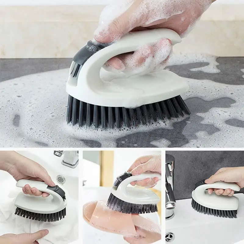 2 в 1 Пластик Cleaner кисть мягкие волосы мыть обувь щетка Прачечная Одежда