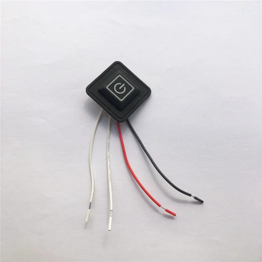 

3.7~12V Heated Vest Pants Gloves Electirc Heating Waistband DIY Temperature Controller Rheostat Switch Silicone Button Switch