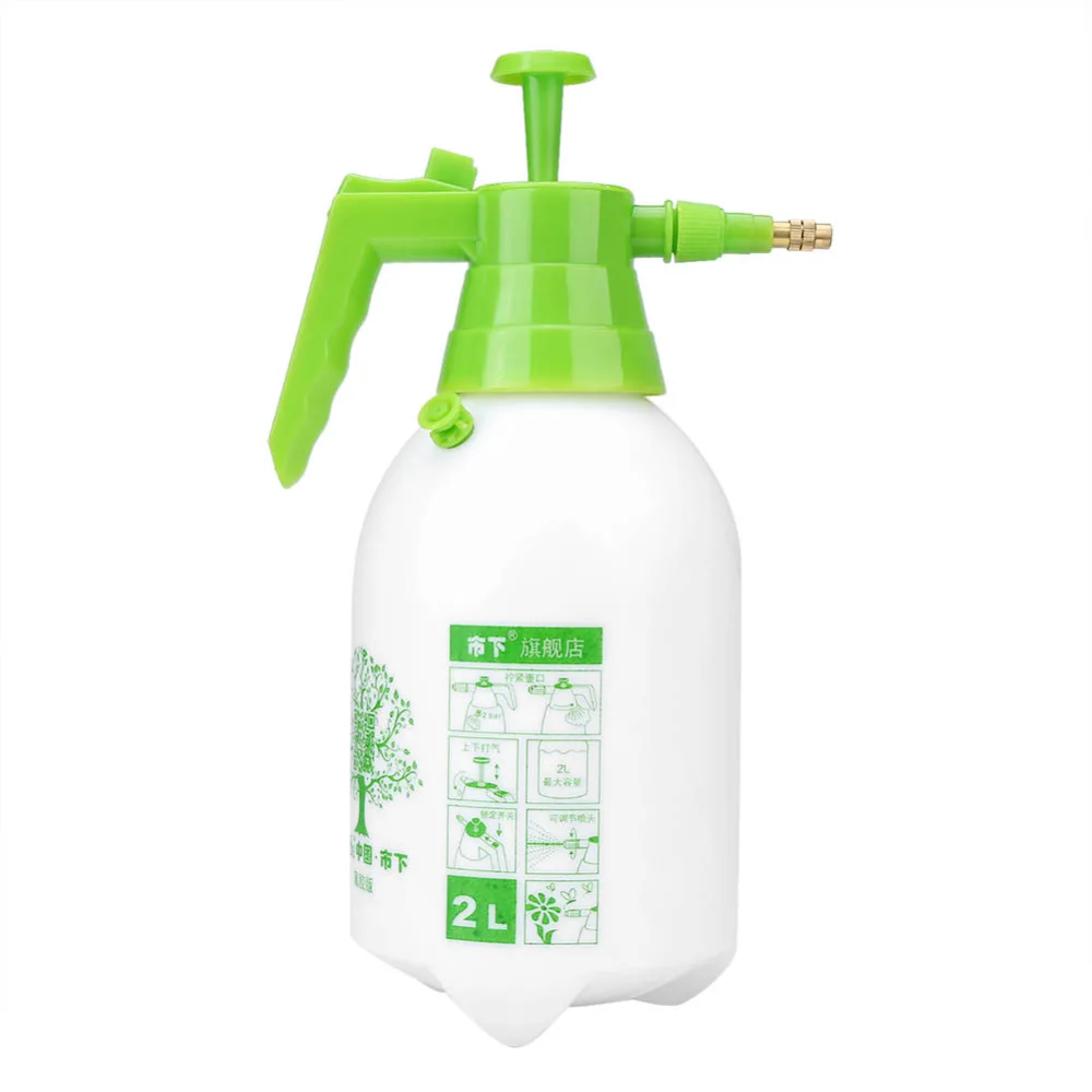 2L Manual Pressurized Water Sprayer Spray Gun Sprinkler Tool Garden