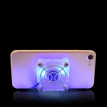 Мобильный кулер для телефона универсальный вентилятор портативный радиатор Охлаждающая подставка быстрая перезаряжаемая планшет регулируемый светодиодный освещение