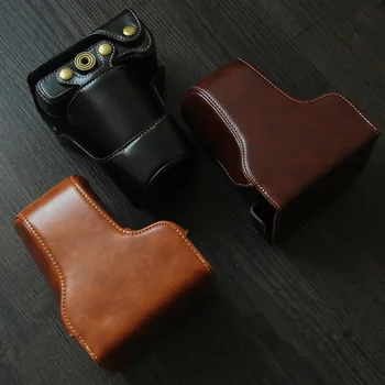 

PU Leather Case For Canon EOS M3 Camera Leather Case Canon EOS M10 EOS M2 M6 EOS M Micro Single Camera Bag Retro Leather Case